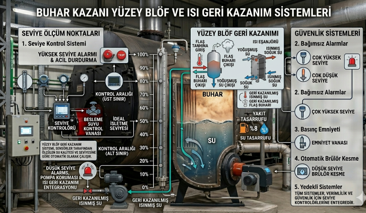 Yüzey Blöf Flaş Buhar Sistemi